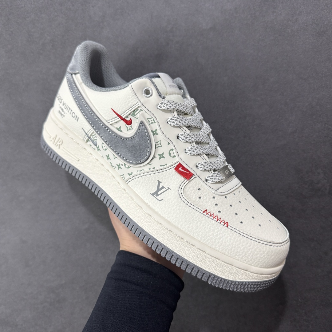 图片[3]-【定制版】Nike Air Force 1\’07 Low LV联名 米灰小双勾 空军一号低帮休闲板鞋 YX5066-350  #原楦头原纸板 原装鞋盒 定制五金配件 内置全掌气垫 原厂鞋底  尺码：36 36.5 37.5 38 38.5 39 40 40.5 41 42 42.5 43 44 44.5 45-选品中心
