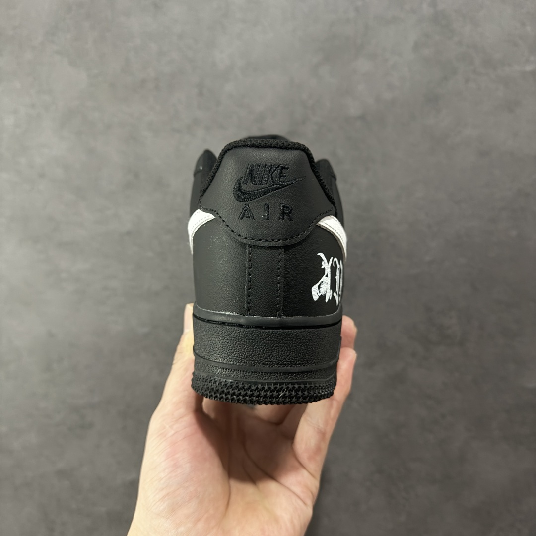 图片[4]-【定制版】Nike Air Force 1\’07 Low 黑银克特 空军一号低帮休闲板鞋 ZH0316-085  #定制皮料 原厂3D打印 定制鞋盒 原楦原纸板 纯正空军版型 内置全掌气垫  尺码：36 36.5 37.5 38 38.5 39 40 40.5 41 42 42.5 43 44 44.5 45-选品中心