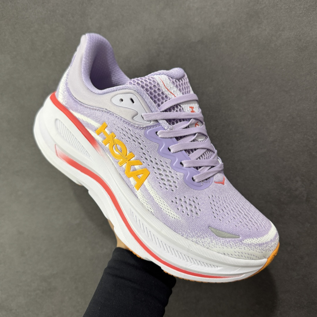 图片[3]-【公司级】HOKA One One BONDI 9 邦迪9代低帮厚底网织轻量休闲运动慢跑鞋 #升级原楦原纸版开发版型 #采用透气针织工程材料鞋面材质 #轻量化材料高弹力泡棉升级中底 #内嵌欧索莱Ortholite® 混合(再生)鞋垫 #外置耐磨防滑橡胶模块❗️ 尺码：36 36.5 37.5 38 39 40 40.5 41 42 42.5 43 44 44.5 45-选品中心