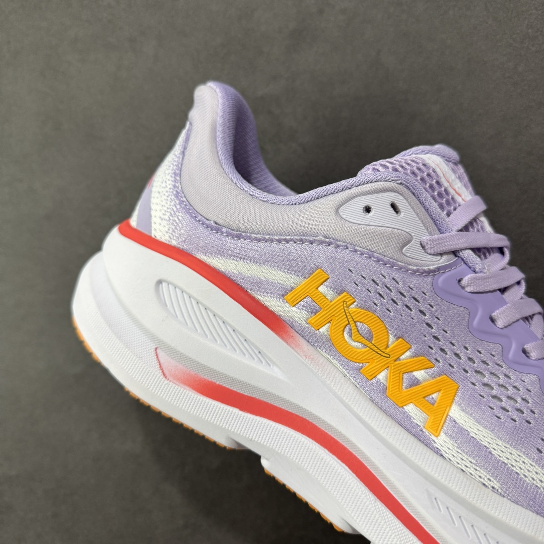 图片[6]-【公司级】HOKA One One BONDI 9 邦迪9代低帮厚底网织轻量休闲运动慢跑鞋 #升级原楦原纸版开发版型 #采用透气针织工程材料鞋面材质 #轻量化材料高弹力泡棉升级中底 #内嵌欧索莱Ortholite® 混合(再生)鞋垫 #外置耐磨防滑橡胶模块❗️ 尺码：36 36.5 37.5 38 39 40 40.5 41 42 42.5 43 44 44.5 45-选品中心