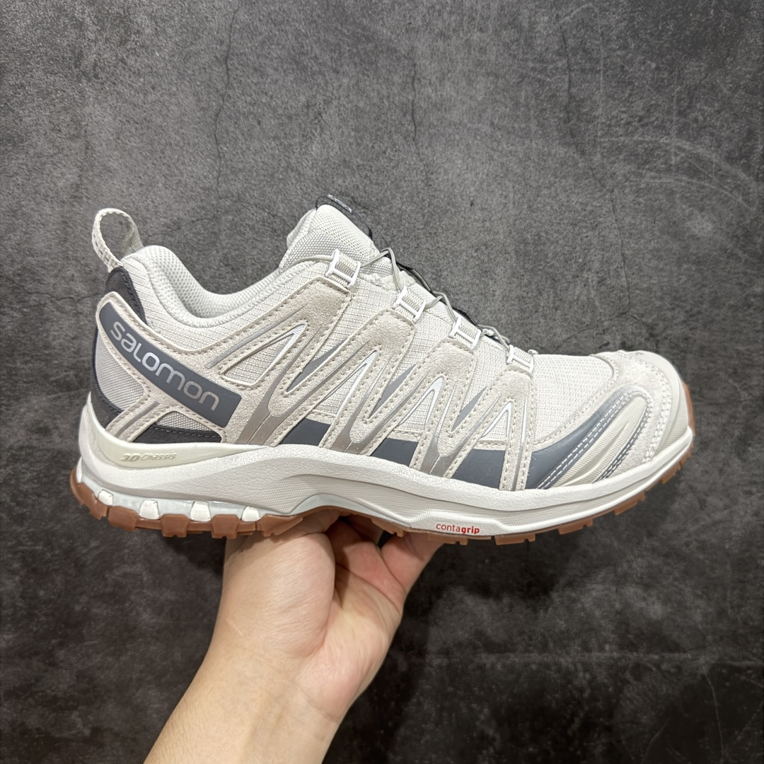  SALOMON 萨洛蒙 XA PRO 3D 户外运动 网布减震防滑透气 低帮跑步鞋 男女同款 羽毛灰
