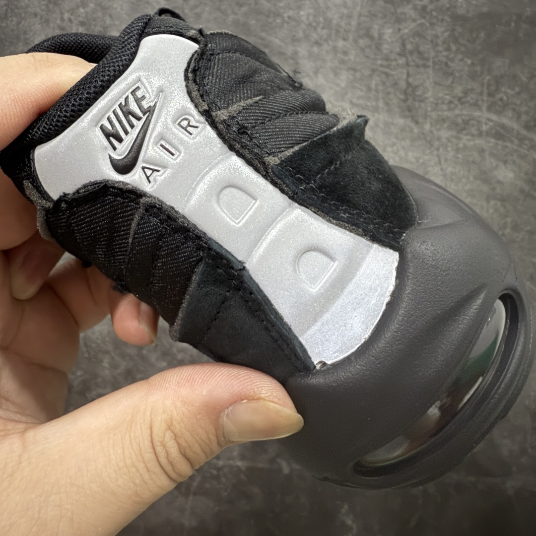  
【纯原】CDG x  NK Air Max 95 联名复古减震防滑低帮气垫跑步鞋 黑白灰 CU840