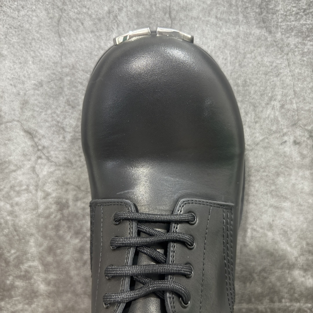 图片[5]-【莞产G版】Balenciaga Stomper 巴黎世家时尚系带牛皮厚底德比鞋 象征着时尚的前沿 款式典雅而时尚 突显法式高雅气息 众多国内外一线潮流明星上脚加持 舒适鞋面 具有很好的延展性和透气性 外观设计鞋身运用简洁的黑色进行搭配 上脚颜值高 鞋跟耐磨性强 不易打滑 尺码：39-45（偏大一码）-选品中心