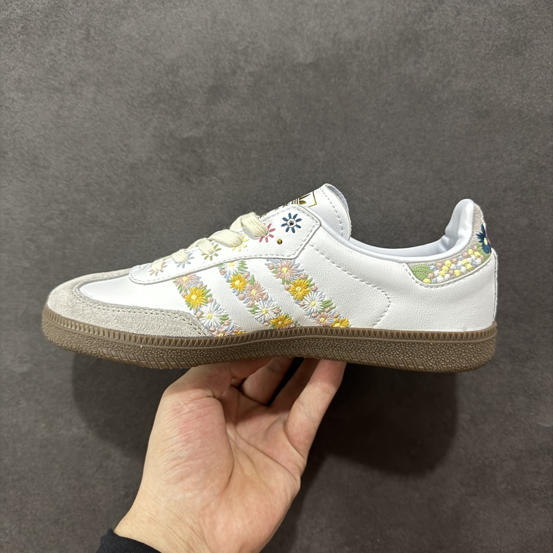  
【正确版】juice x adidas originals SAMBA OG Flower 花卉 白