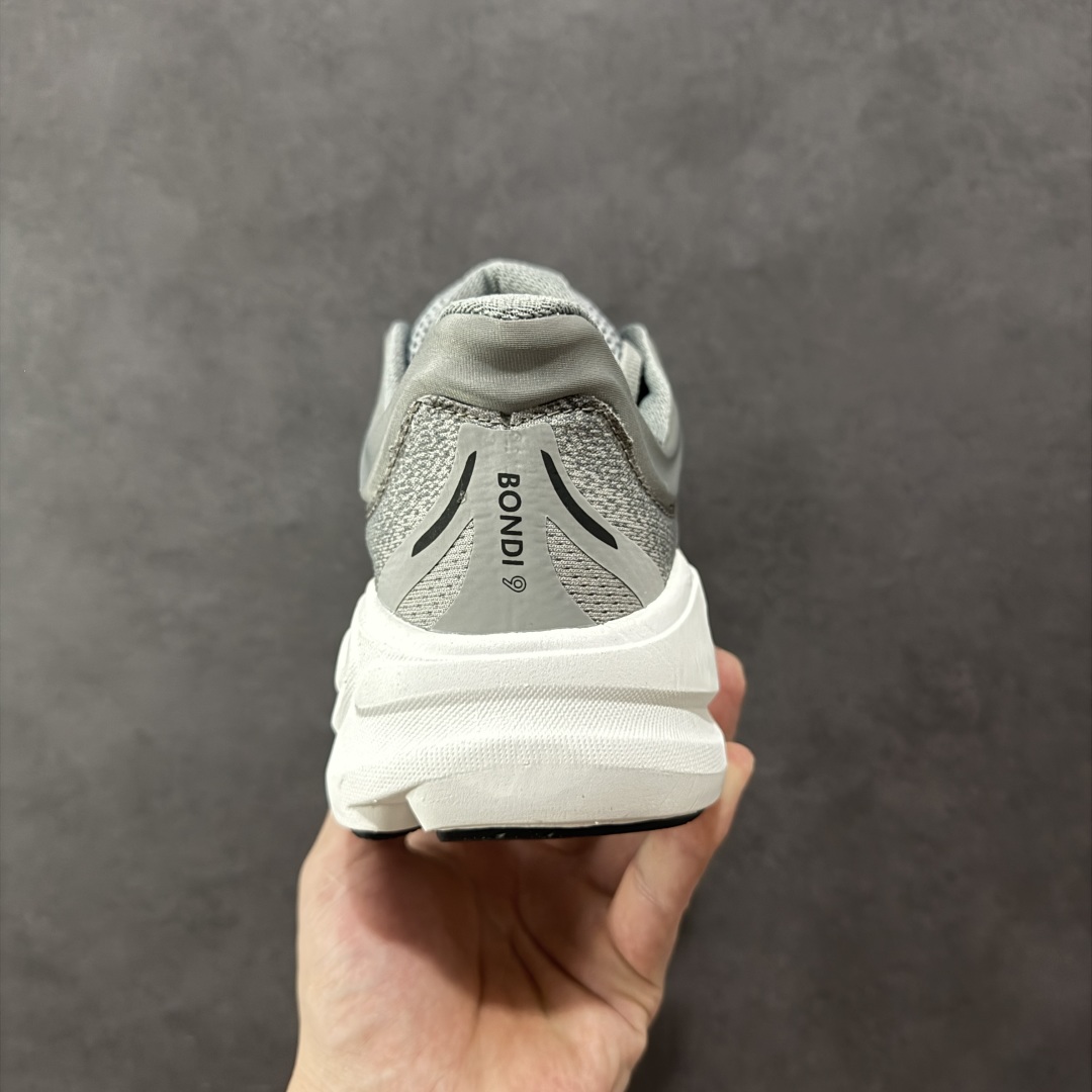 图片[4]-【公司级】HOKA One One BONDI 9 邦迪9代低帮厚底网织轻量休闲运动慢跑鞋 #升级原楦原纸版开发版型 #采用透气针织工程材料鞋面材质 #轻量化材料高弹力泡棉升级中底 #内嵌欧索莱Ortholite® 混合(再生)鞋垫 #外置耐磨防滑橡胶模块❗️ 尺码：36 36.5 37.5 38 39 40 40.5 41 42 42.5 43 44 44.5 45-选品中心