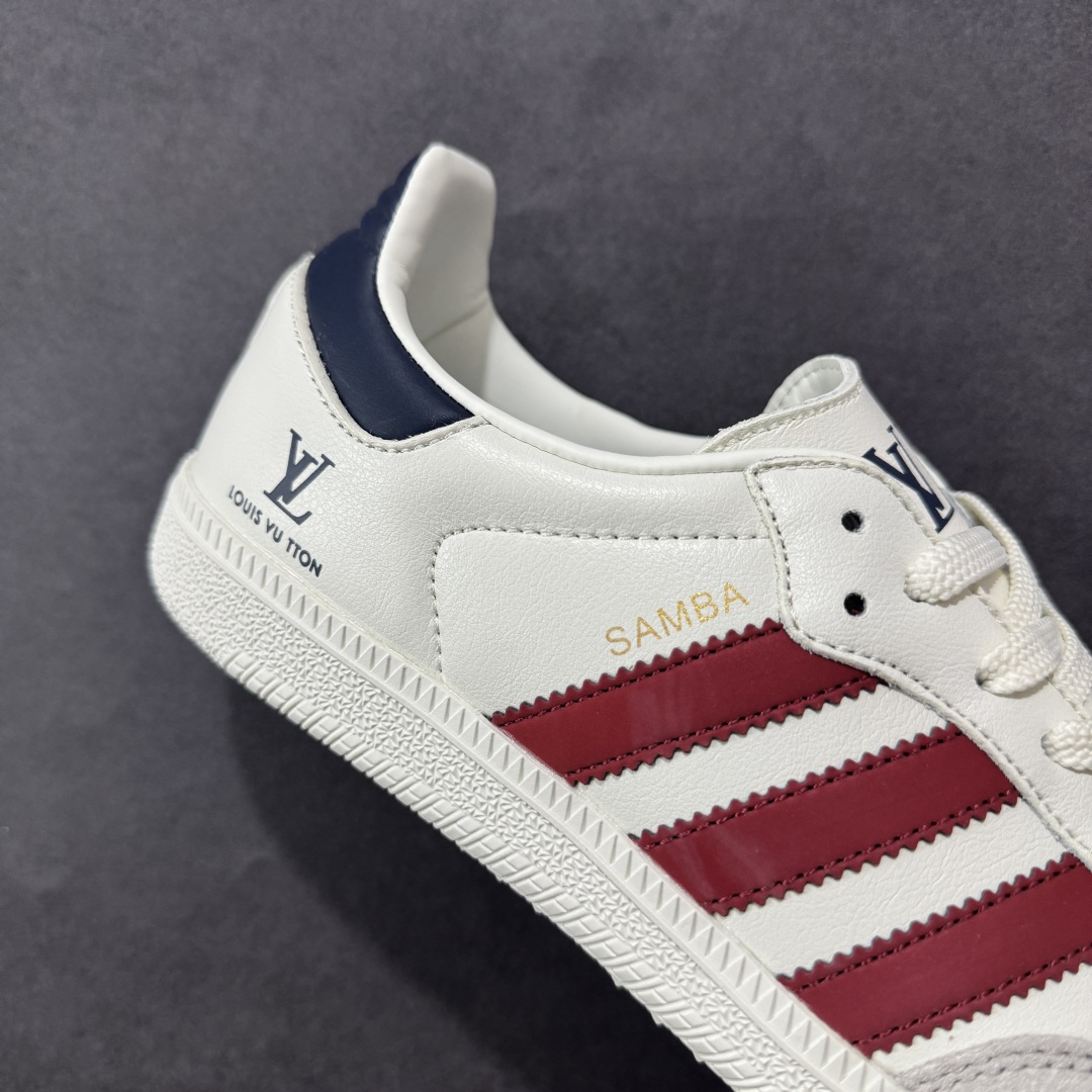 图片[6]-【定制版】Adidas SAMBA OG 德训鞋 LV联名款 高端定制桑巴系列 大厂纯原品质出货 超高清洁度 细节完美 舒适百搭 低帮休闲板鞋 男女同款 货号：GJ75811 尺码：36-45-选品中心