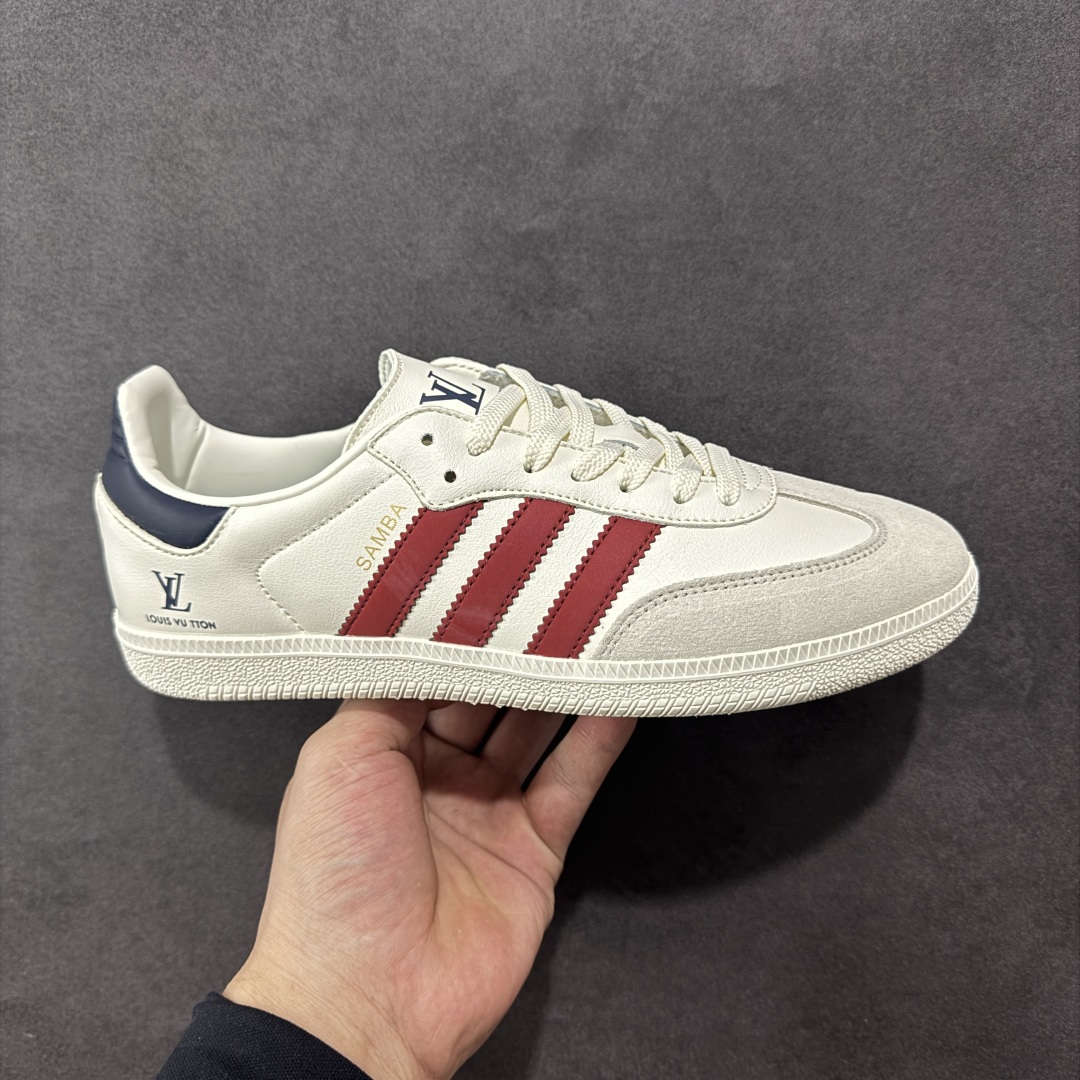 【定制版】Adidas SAMBA OG 德训鞋 LV联名款 高端定制桑巴系列 大厂纯原品质出货 超高清洁度 细节完美 舒适百搭 低帮休闲板鞋 男女同款 货号:GJ75811 尺码:36-45-选品中心