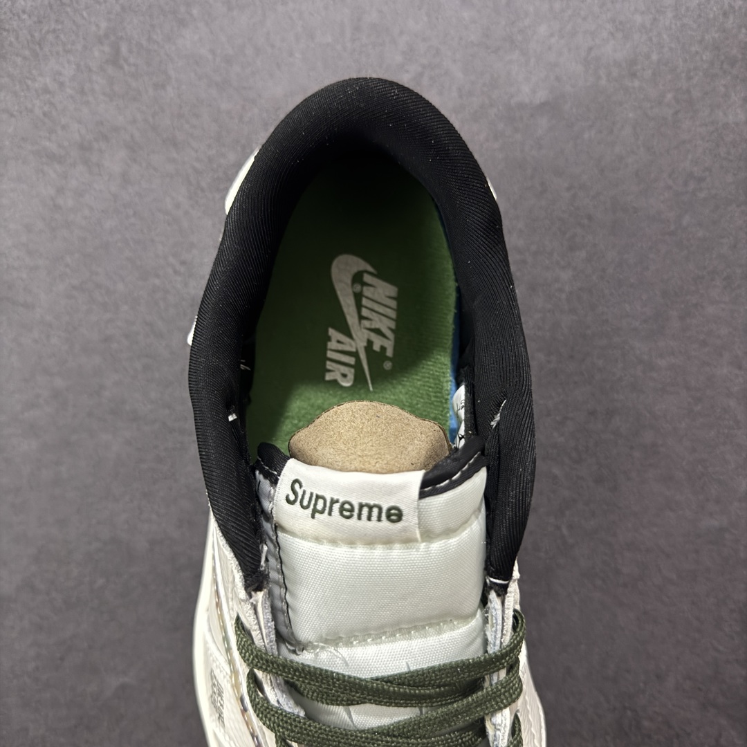 图片[7]-【定制版】Travis Scott x Fragment Design x Air Jordan 1 Low OG SP AJ1 乔1 Supreme联名 迷彩勾 低帮文化休闲板鞋 XS2024-046  #多方联名合作融合了Travis Scott 独特的音乐风格，藤原浩个性的设计风格以及Jordan品牌的经典元素 使其成为一双具有独特身份和价值的鞋子 清新而立体的外观加上联名标识更突出了其独特身份 这种配色方案显示出活力和时尚感 在视觉上引人注目 鞋身的质感和细腻的细节处理使其显得高端而格调十足 这款“倒钩”联名是设计与创意完美结合 融合多方的个性风格是一款备受瞩目的潮流鞋款  尺码：36 36.5 37.5 38 38.5 39 40 40.5 41 42 42.5 43 44 44.5 45-选品中心