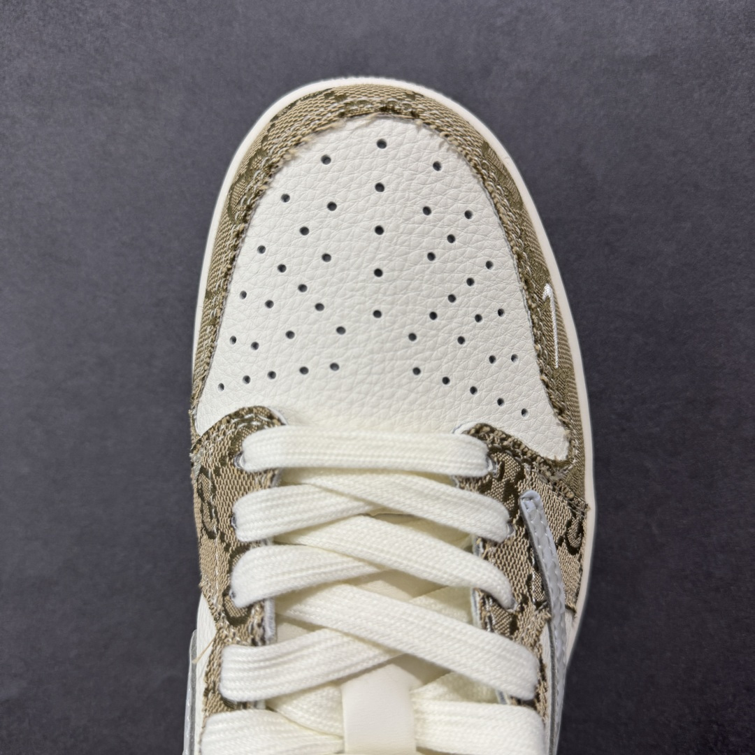 定制版Travis Scott x Fragment Design x Air Jordan 1 Low OG SP AJ1 乔1古驰联名 卡其牛仔布 低帮文化休闲板鞋 XS7089-603 定制版Travis Scott x Fragment Design x Air Jordan 1 Low OG SP AJ1 乔1古驰联名 卡其牛仔布 低帮文化休闲板鞋 XS7089-603