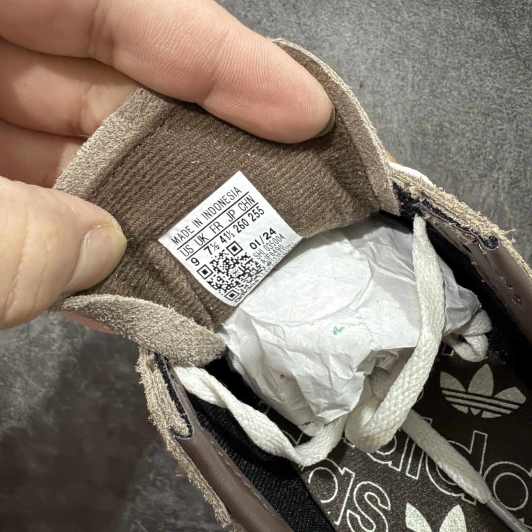  
【纯原版】Adidas Handball Spezial  阿迪达斯经典款牛皮复古休闲板鞋 棕白生胶
