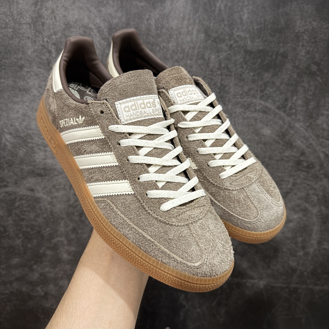  
【纯原版】Adidas Handball Spezial  阿迪达斯经典款牛皮复古休闲板鞋 棕白生胶