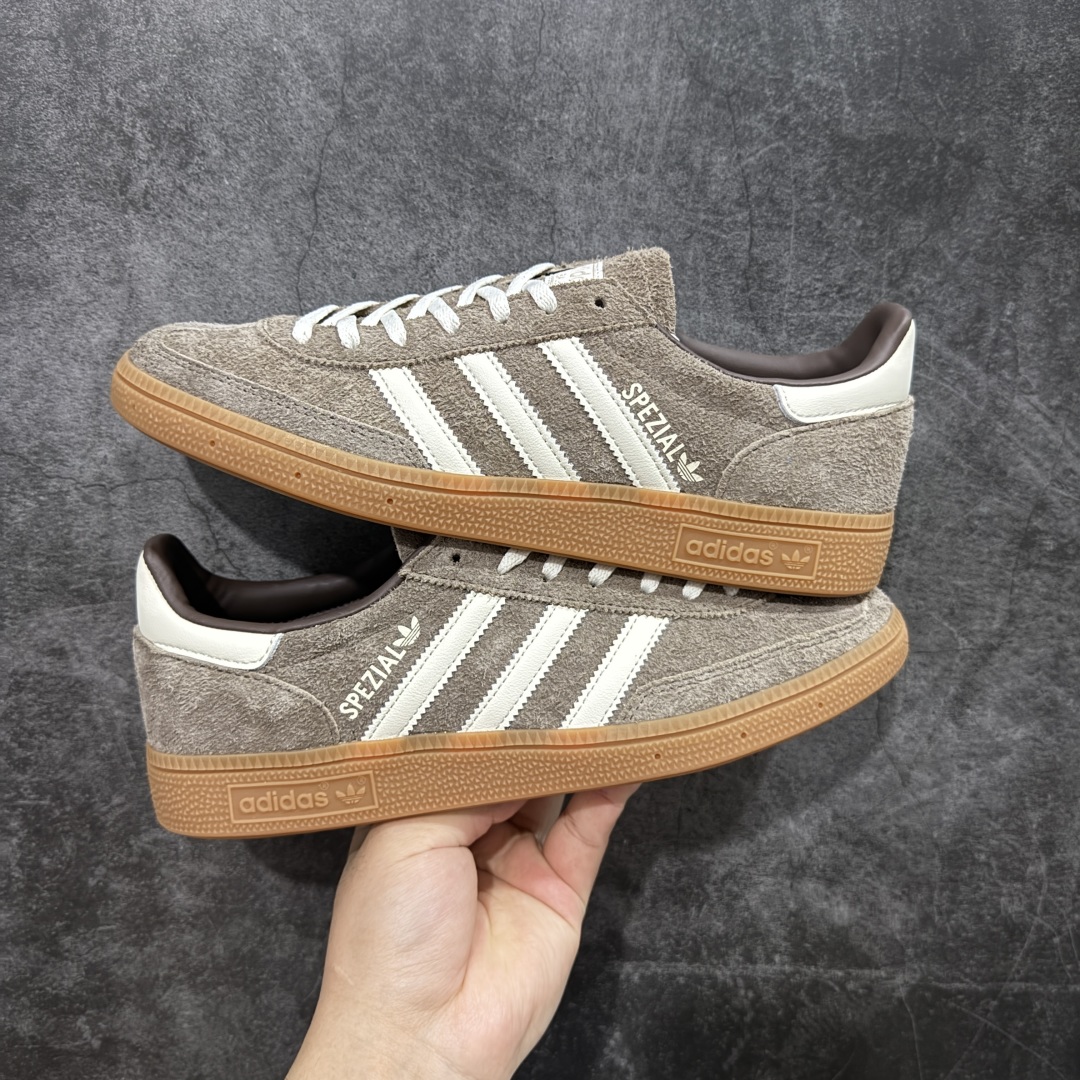  
【纯原版】Adidas Handball Spezial  阿迪达斯经典款牛皮复古休闲板鞋 棕白生胶