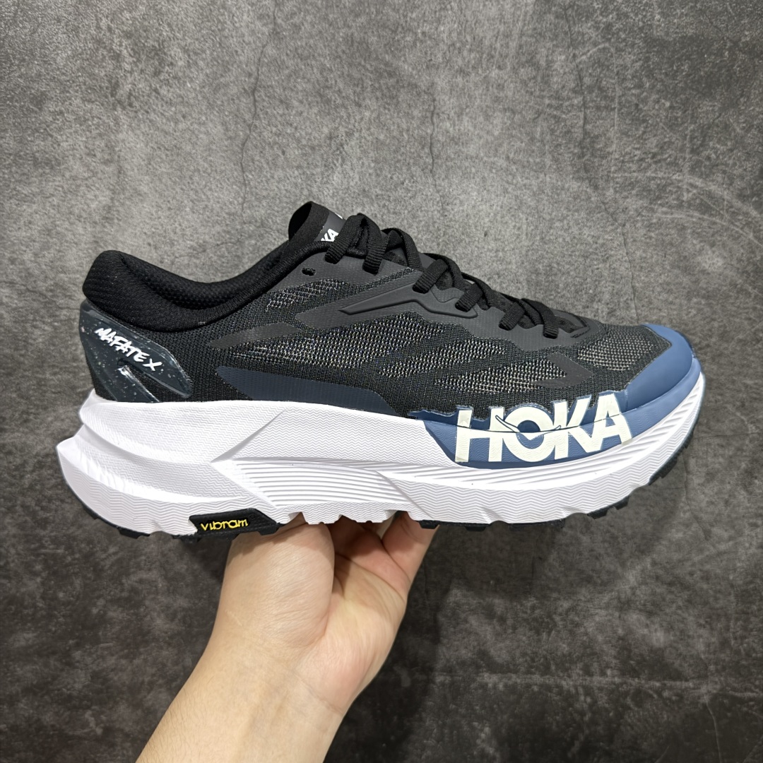 【GX版】Hoka Mafate Speed X 马法特厚底轻量山地跑步鞋  #超轻量中底全部用料过3C认证! 滚动平衡科技减少33%能量消耗 !外底韧弹感十足的EVA泡绵,结合Vibram橡胶大底,性能稳定输出,无论是平时穿着还是在潮湿的梅雨季节跑步,都是非常优秀的搭配。  尺码:36-45-选品中心