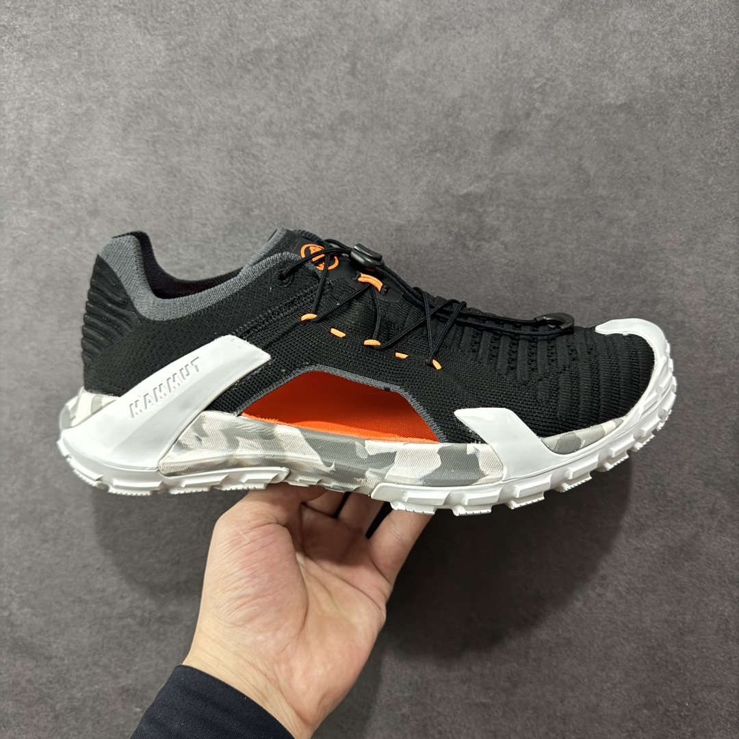 【公司级】MAMMUT猛犸象 Hueco Knit 2 登山靴多功能鞋履 独立私模 顶级复刻百分百还原# 应用BASE FIT 2.0专利技术 拥有优越的抓地力、护趾力和运动缓冲功能 可折叠鞋跟 透气针织鞋面 适合春夏与初秋季节的设计 即刻\”履\”行出发 尺码：36 36.5 37.5 38 38.5 39 40 40.5 41 42 42.5 43 44 44.5 45 46-选品中心