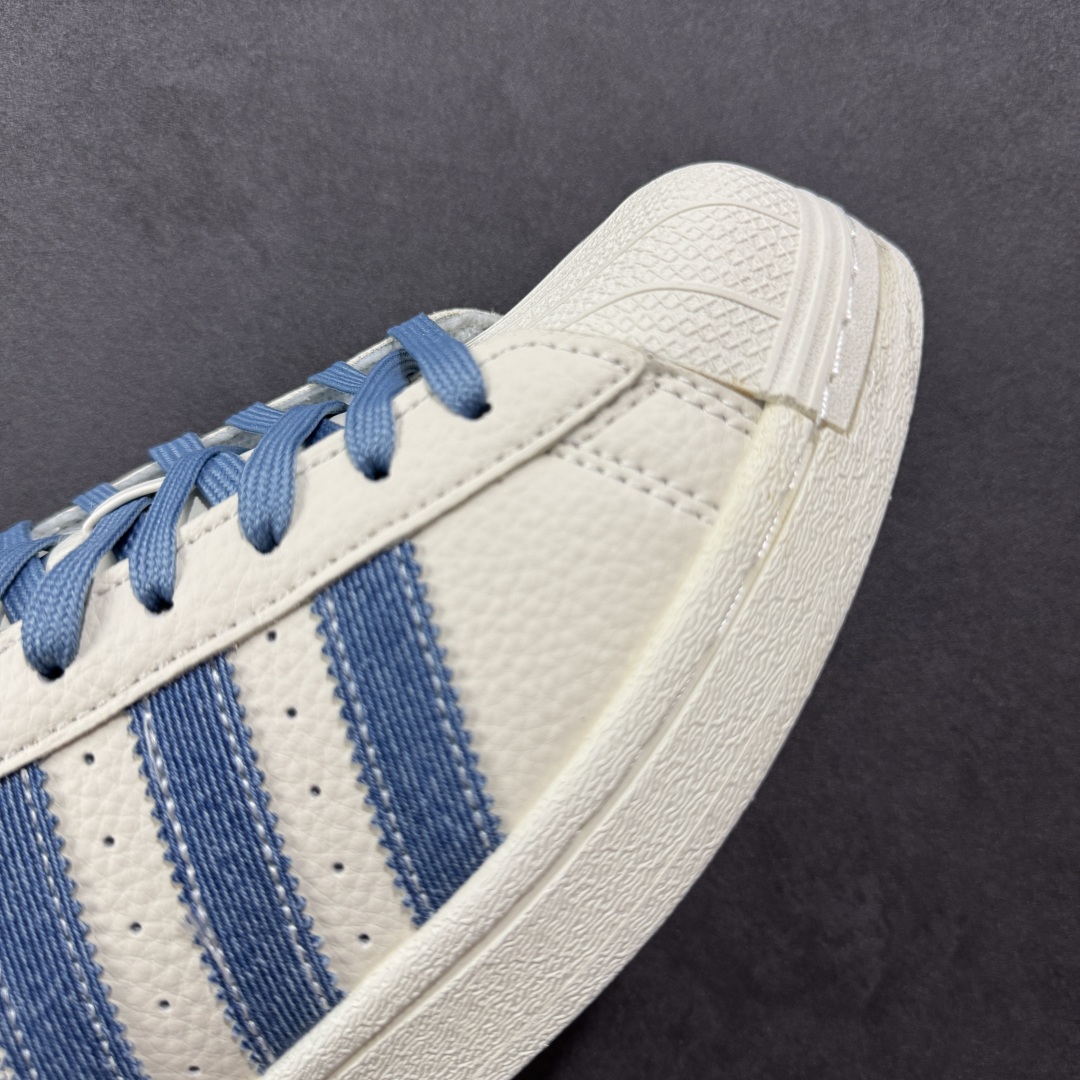 图片[5]-【定制版】AD Originals Superstar x DIOR 白蓝 采用全新头层拼接皮革材质 后跟采用特色3D立体印字 渠道正品订单 诠释市场最高工艺水平 全鞋进口头层皮料打造 区别市面普通真标版本，进出专柜无压力 货号：AD8010 尺码：36-45-选品中心