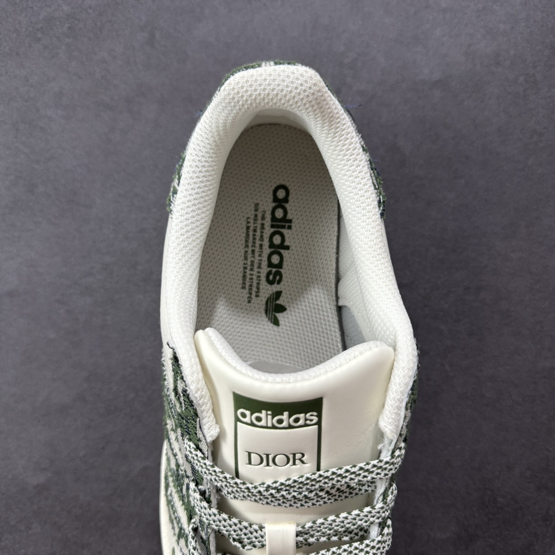 图片[7]-【定制版】AD Originals Superstar x DIOR 白绿 采用全新头层拼接皮革材质 后跟采用特色3D立体印字 渠道正品订单 诠释市场最高工艺水平 全鞋进口头层皮料打造 区别市面普通真标版本，进出专柜无压力 货号：XS0013 尺码：36-45-选品中心