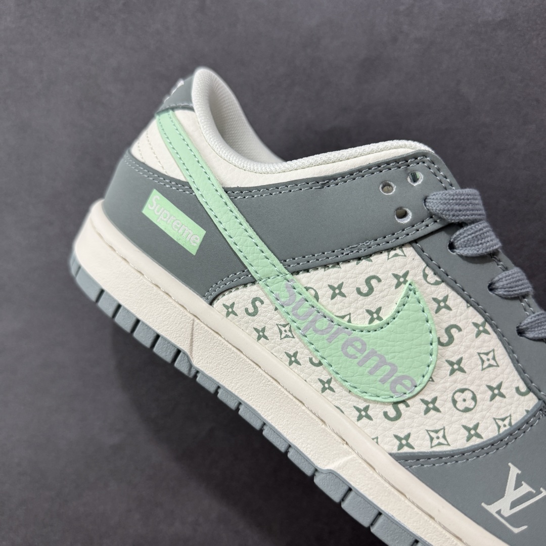  
【定制版】Nike SB Dunk Low LV联名 青灰 周年高端定制 低帮休闲板鞋 ZH2598