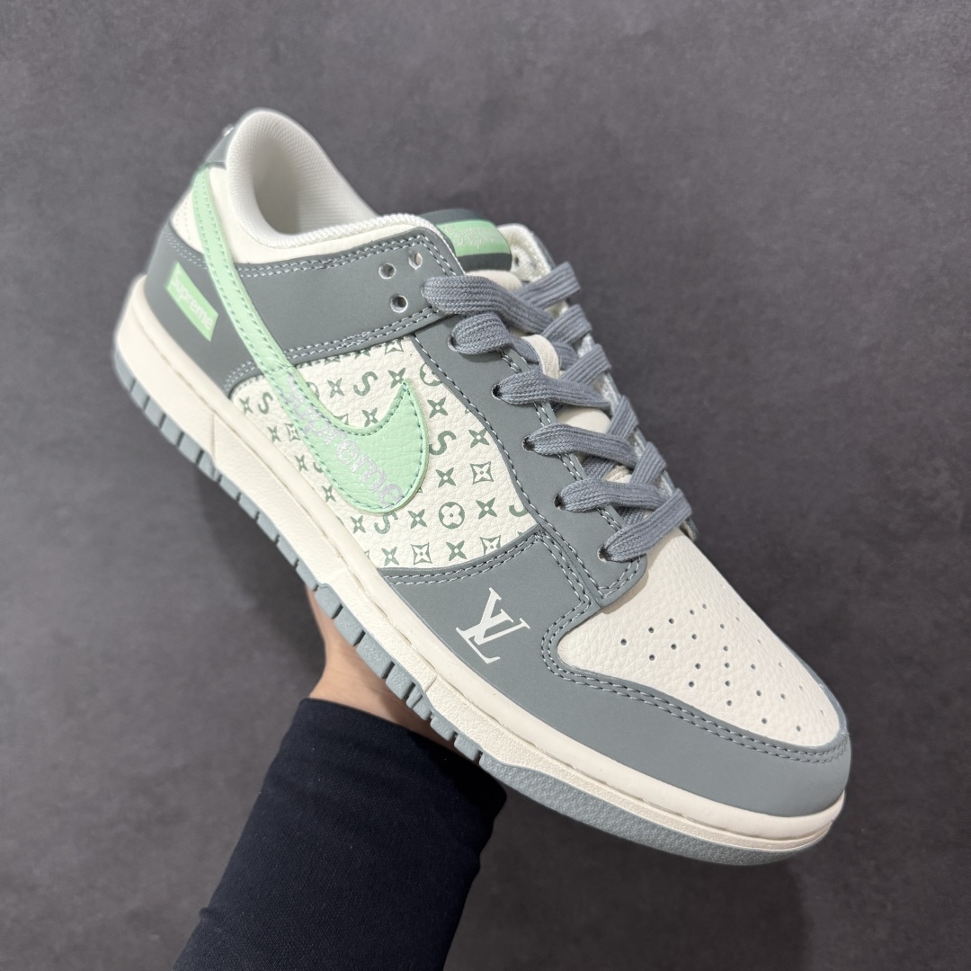  
【定制版】Nike SB Dunk Low LV联名 青灰 周年高端定制 低帮休闲板鞋 ZH2598