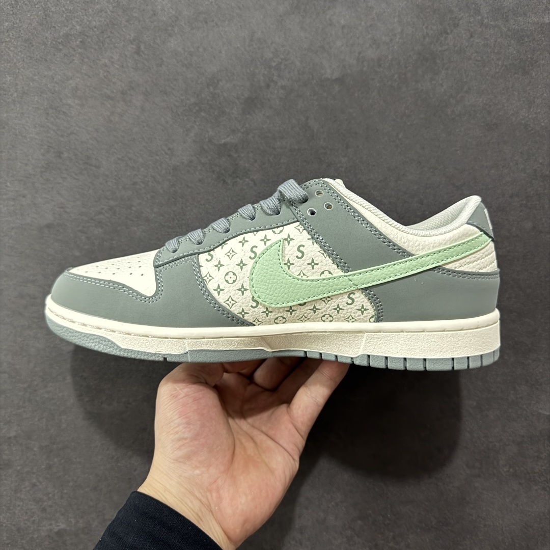  
【定制版】Nike SB Dunk Low LV联名 青灰 周年高端定制 低帮休闲板鞋 ZH2598