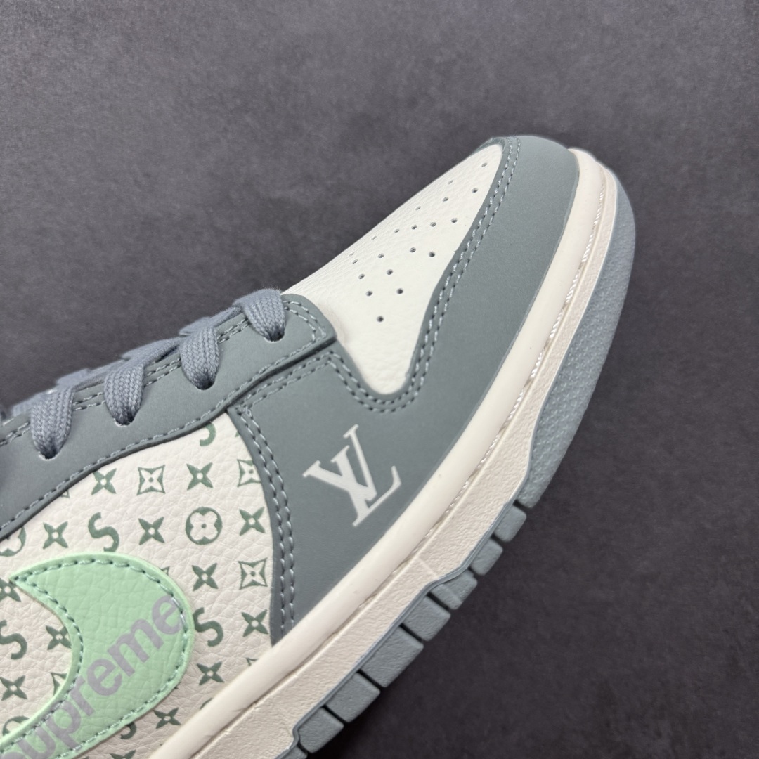  
【定制版】Nike SB Dunk Low LV联名 青灰 周年高端定制 低帮休闲板鞋 ZH2598