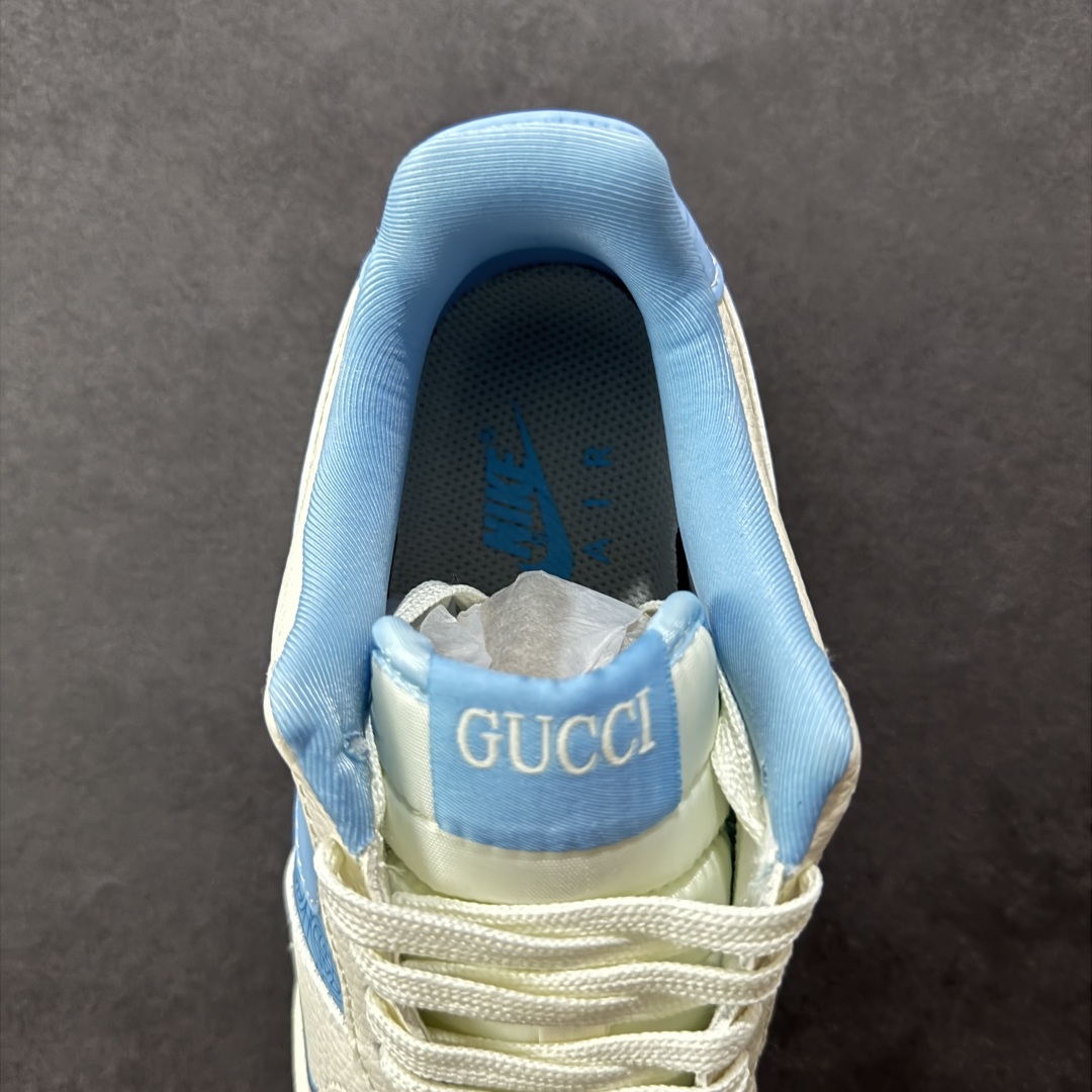 图片[7]-【定制版】Nike Air Force 1 Low 07 x GUCCI 白蓝小钩 原楦头原纸板 打造纯正低帮空军版型 专注外贸渠道 全掌内置蜂窝气垫 原盒配件 原厂中底钢印、拉帮完美 货号：DF0188 067 尺码：36 36.5 37.5 38 38.5 39 40 40.5 41 42 42.5 43 44 44.5 45-选品中心