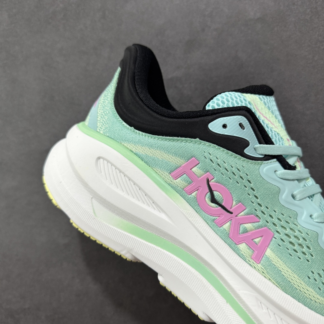 图片[6]-【公司级】HOKA One One BONDI 9 邦迪9代低帮厚底网织轻量休闲运动慢跑鞋 #升级原楦原纸版开发版型 #采用透气针织工程材料鞋面材质 #轻量化材料高弹力泡棉升级中底 #内嵌欧索莱Ortholite® 混合(再生)鞋垫 #外置耐磨防滑橡胶模块❗️ 尺码：36 36.5 37.5 38 39 40 40.5 41 42 42.5 43 44 44.5 45-选品中心