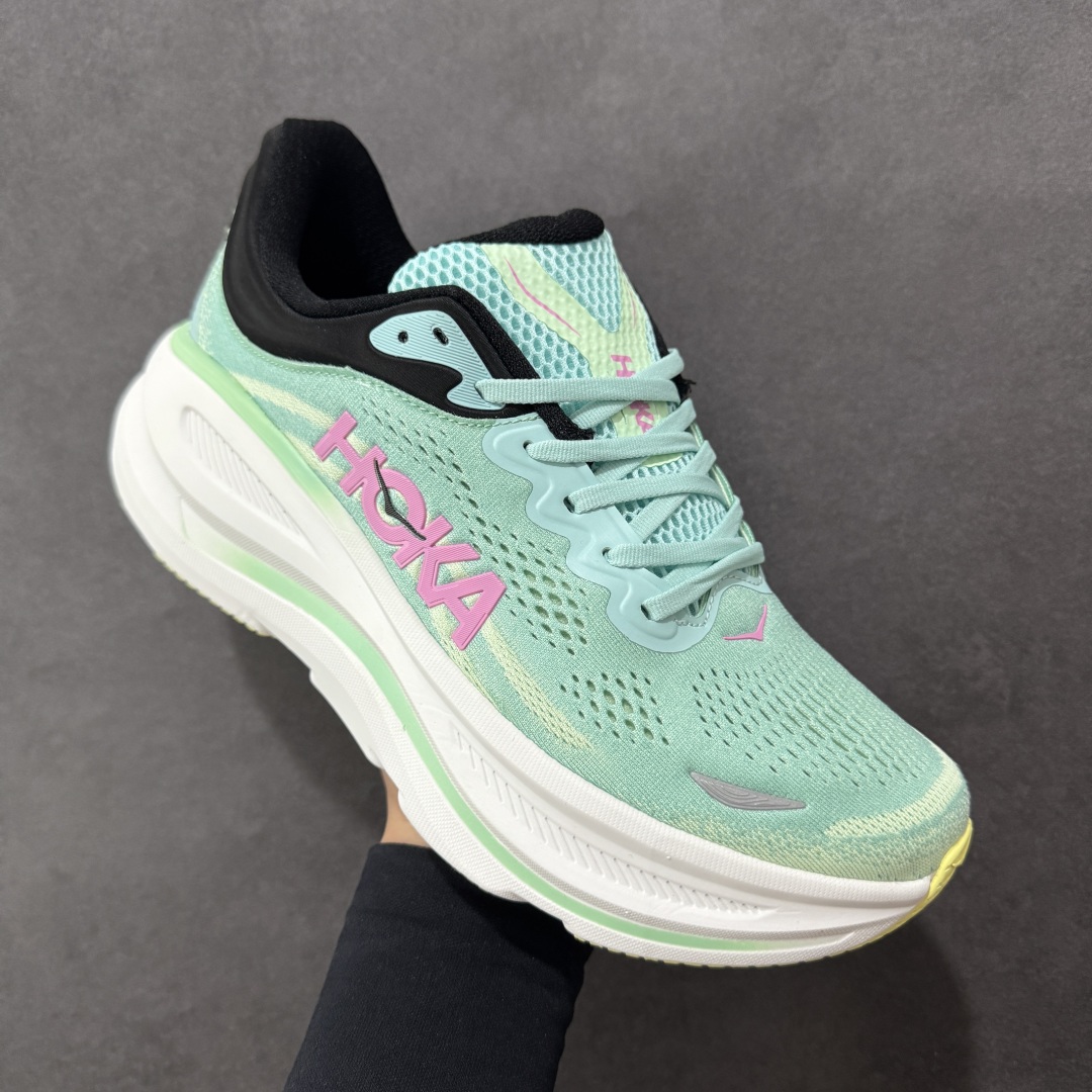 图片[3]-【公司级】HOKA One One BONDI 9 邦迪9代低帮厚底网织轻量休闲运动慢跑鞋 #升级原楦原纸版开发版型 #采用透气针织工程材料鞋面材质 #轻量化材料高弹力泡棉升级中底 #内嵌欧索莱Ortholite® 混合(再生)鞋垫 #外置耐磨防滑橡胶模块❗️ 尺码：36 36.5 37.5 38 39 40 40.5 41 42 42.5 43 44 44.5 45-选品中心