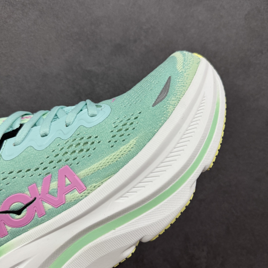 图片[5]-【公司级】HOKA One One BONDI 9 邦迪9代低帮厚底网织轻量休闲运动慢跑鞋 #升级原楦原纸版开发版型 #采用透气针织工程材料鞋面材质 #轻量化材料高弹力泡棉升级中底 #内嵌欧索莱Ortholite® 混合(再生)鞋垫 #外置耐磨防滑橡胶模块❗️ 尺码：36 36.5 37.5 38 39 40 40.5 41 42 42.5 43 44 44.5 45-选品中心