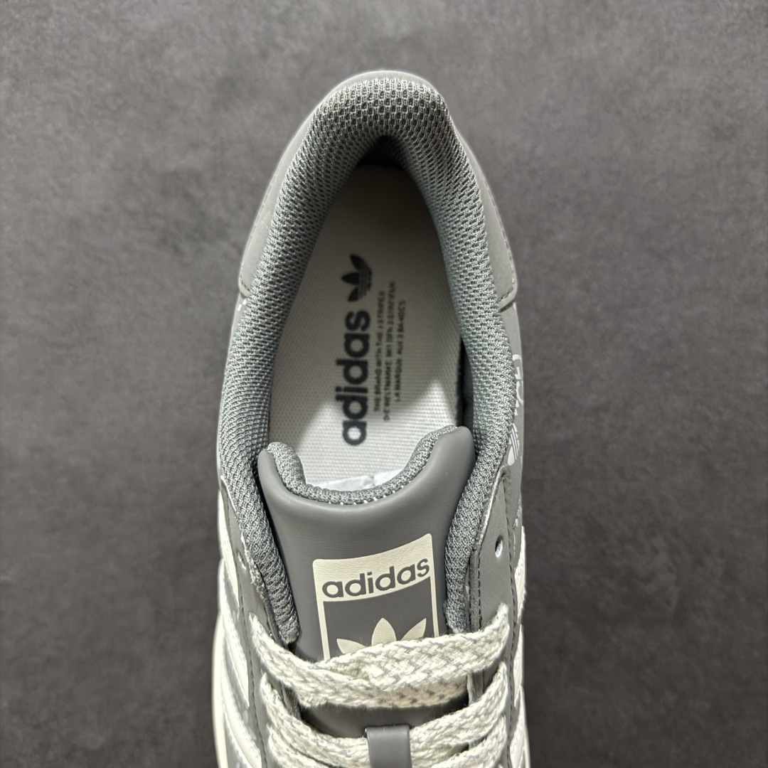 图片[7]-【定制版】Adidas Originals Superstar x GUCCI 灰白满天星 低帮休闲运动板鞋 采用全新头层拼接皮革材质 后跟采用特色3D立体印字 渠道正品订单 诠释市场最高工艺水平 全鞋进口头层皮料打造 货号：SD6818 尺码：36-45半-选品中心