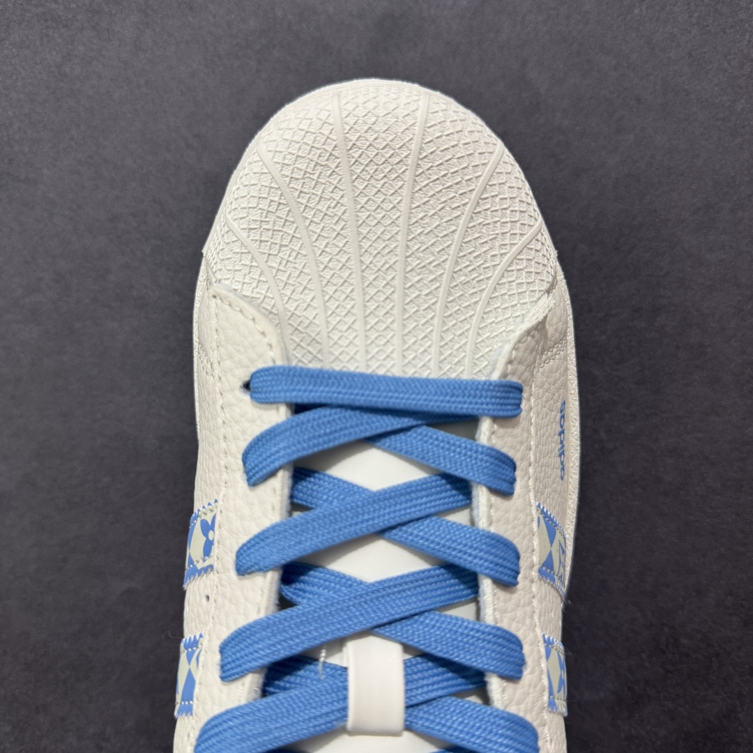  
【定制版】Adidas Originals Superstar x Louis Vuitton 白蓝