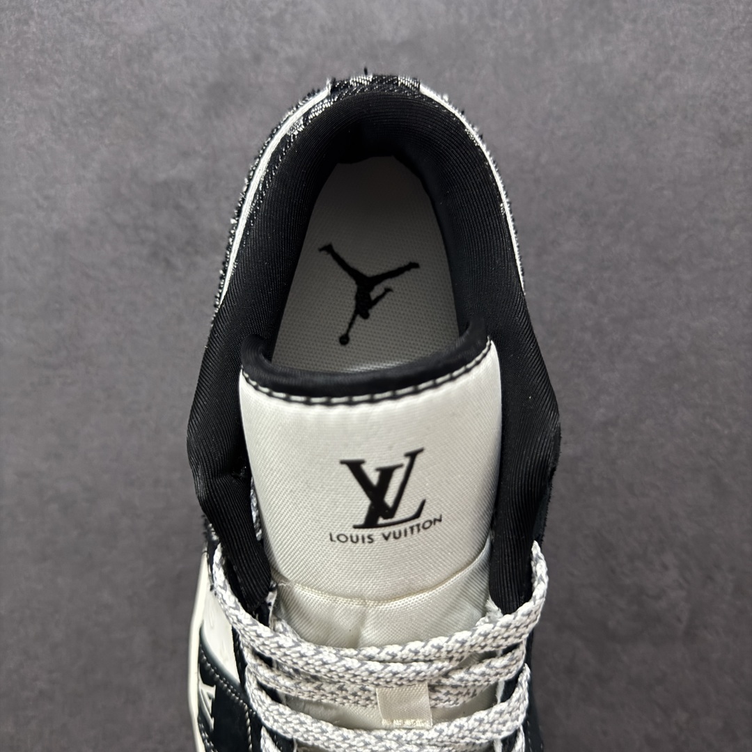 图片[7]-【定制版】Air Jordan 1 Low AJ1 乔1 LV联名 黑布红标 高端定制 低帮复古篮球鞋 YX5066-369  #定制鞋盒 大厂纯原品质出货 超高清洁度 皮料切割干净无任何毛边 细节完美   尺码：36 36.5 37.5 38 38.5 39 40 40.5 41 42 42.5 43 44 44.5 45-选品中心