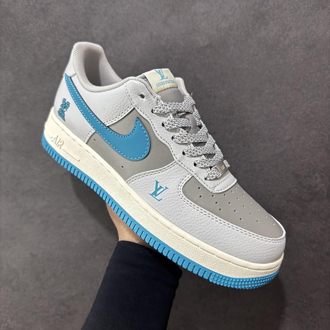 图片[3]-【定制版】Nike Air Force 1\’07 Low LV联名 灰蓝底 空军一号低帮休闲板鞋 JJ2508-704  #原楦头原纸板 原装鞋盒 定制五金配件 内置全掌气垫 原厂鞋底  尺码：36 36.5 37.5 38 38.5 39 40 40.5 41 42 42.5 43 44 44.5 45-选品中心