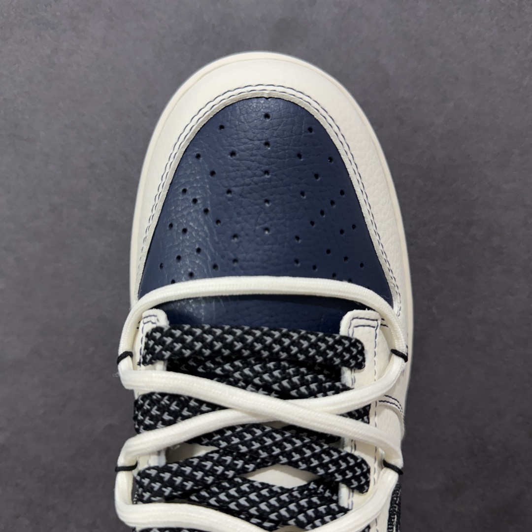  
【定制版】Nike SB Dunk Low LV联名 绑带牛仔黑勾 周年高端定制 低帮休闲板鞋 FC