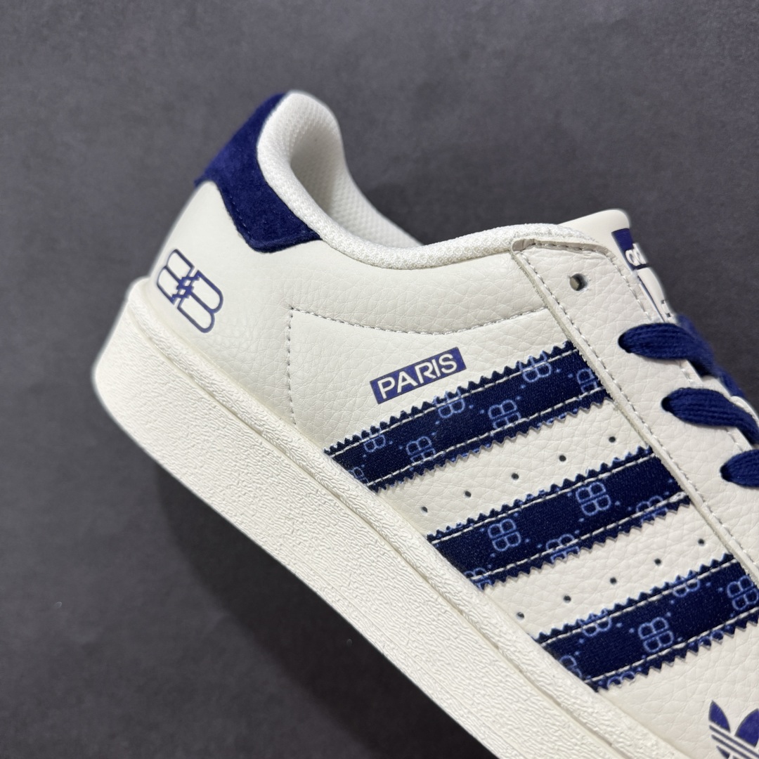  
【定制版】AD Originals Superstar x Paris 白蓝
采用全新头层拼接皮革材