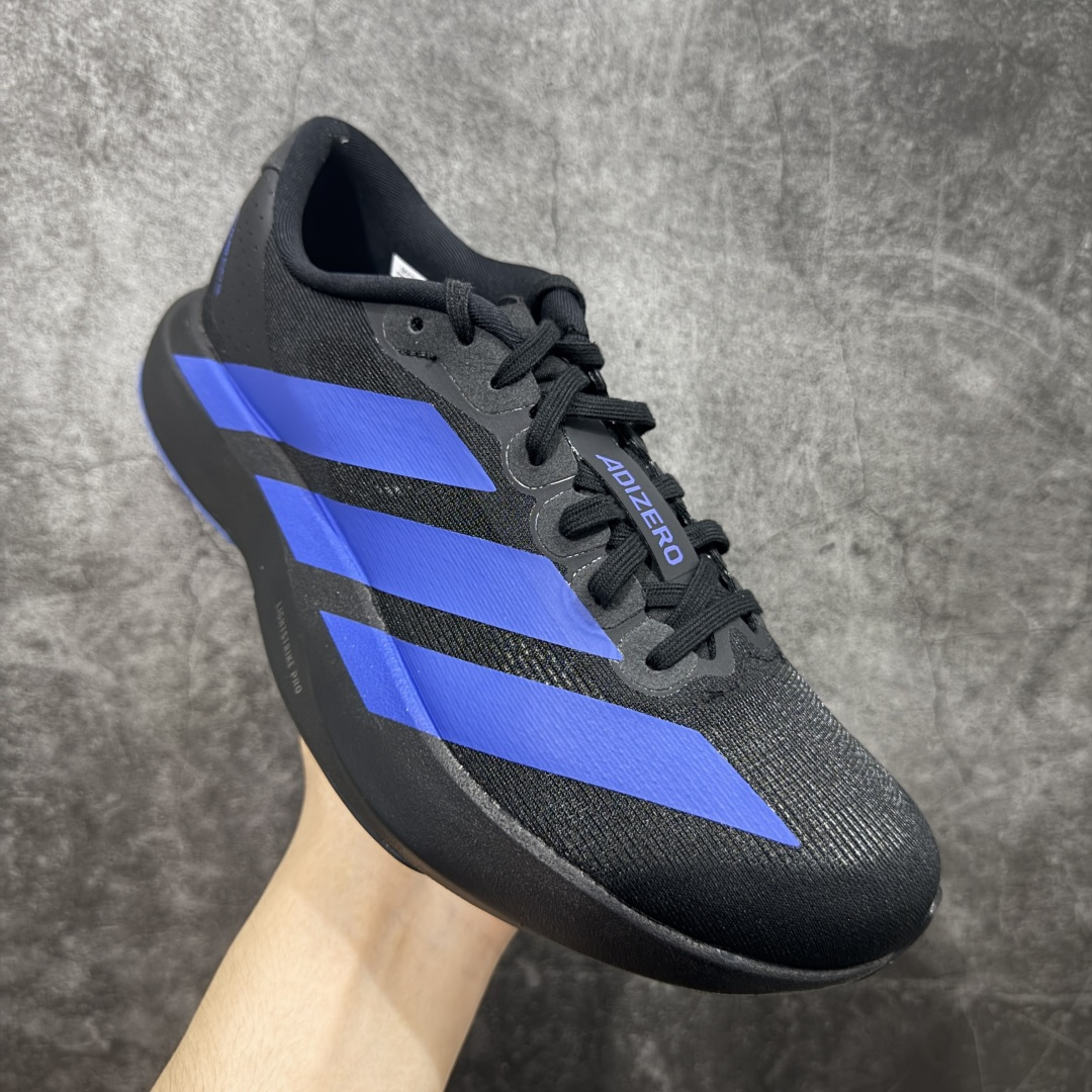 图片[3]-【PK版】AD Adizero Evo SL M 零度系列马拉松轻量竞速运动跑鞋 JP7148 黑蓝 原材料 内置碳板 原厂网纱潮流 超临界发泡大底 脚感软弹度与原版非常接近 细节目前市场最接近原版品质 尺码：36 36.5 37.5 38 38.5 39 40 40.5 41 42 42.5 43 44 44.5 45 46-选品中心
