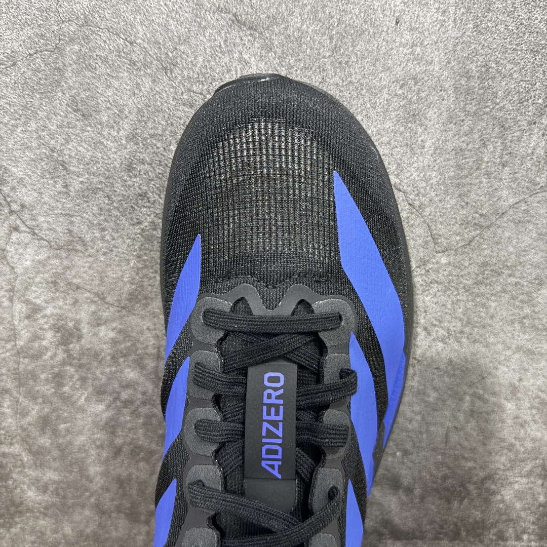 图片[5]-【PK版】AD Adizero Evo SL M 零度系列马拉松轻量竞速运动跑鞋 JP7148 黑蓝 原材料 内置碳板 原厂网纱潮流 超临界发泡大底 脚感软弹度与原版非常接近 细节目前市场最接近原版品质 尺码：36 36.5 37.5 38 38.5 39 40 40.5 41 42 42.5 43 44 44.5 45 46-选品中心
