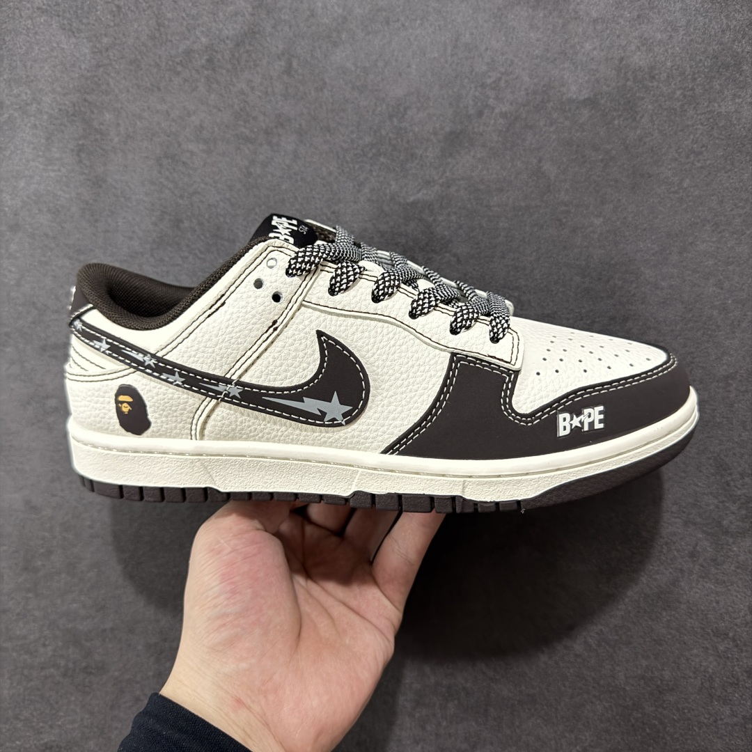  
【定制版】Nike SB Dunk Low“猿人头联名——经典白黑勾配色” 高端定制 低帮休闲板鞋 