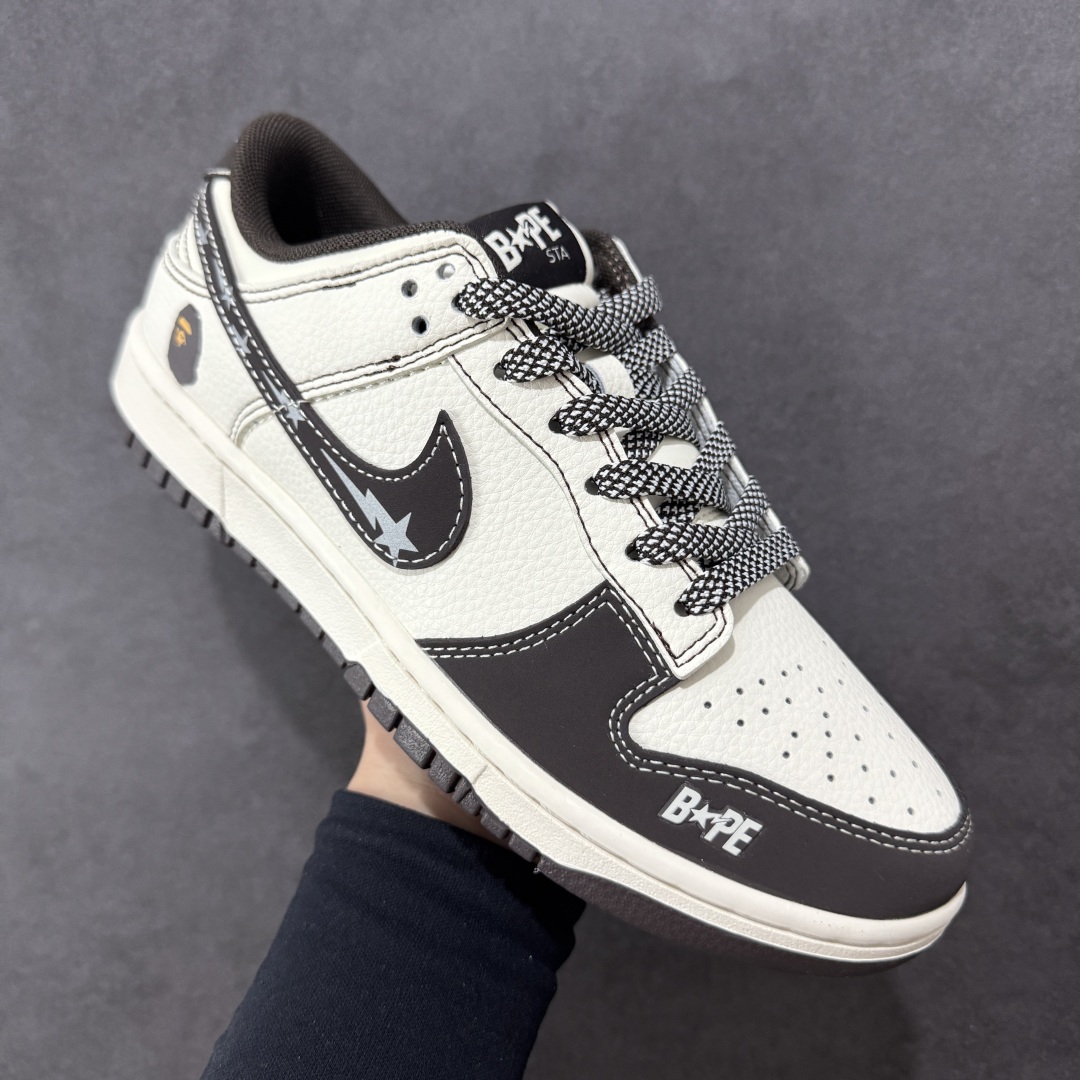  
【定制版】Nike SB Dunk Low“猿人头联名——经典白黑勾配色” 高端定制 低帮休闲板鞋 