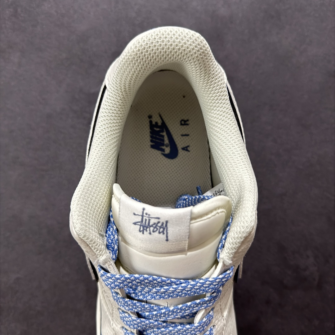 图片[7]-【定制版】Nike Air Force 1 Low 07 x Stussy 白蓝小勾 原楦头原纸板 打造纯正低帮空军版型 专注外贸渠道 全掌内置蜂窝气垫 原盒配件 原厂中底钢印、拉帮完美 货号：CS5288 019 尺码：36 36.5 37.5 38 38.5 39 40 40.5 41 42 42.5 43 44 44.5 45-选品中心