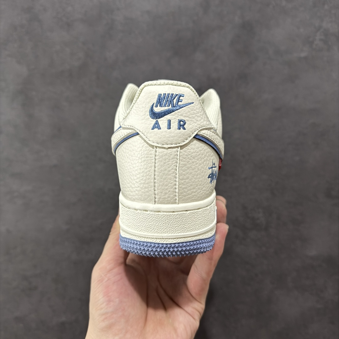 图片[4]-【定制版】Nike Air Force 1 Low 07 x Stussy 白蓝小勾 原楦头原纸板 打造纯正低帮空军版型 专注外贸渠道 全掌内置蜂窝气垫 原盒配件 原厂中底钢印、拉帮完美 货号：CS5288 019 尺码：36 36.5 37.5 38 38.5 39 40 40.5 41 42 42.5 43 44 44.5 45-选品中心