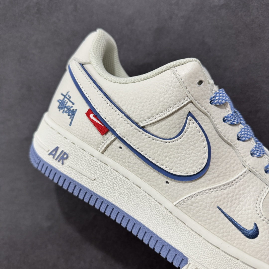 图片[6]-【定制版】Nike Air Force 1 Low 07 x Stussy 白蓝小勾 原楦头原纸板 打造纯正低帮空军版型 专注外贸渠道 全掌内置蜂窝气垫 原盒配件 原厂中底钢印、拉帮完美 货号：CS5288 019 尺码：36 36.5 37.5 38 38.5 39 40 40.5 41 42 42.5 43 44 44.5 45-选品中心