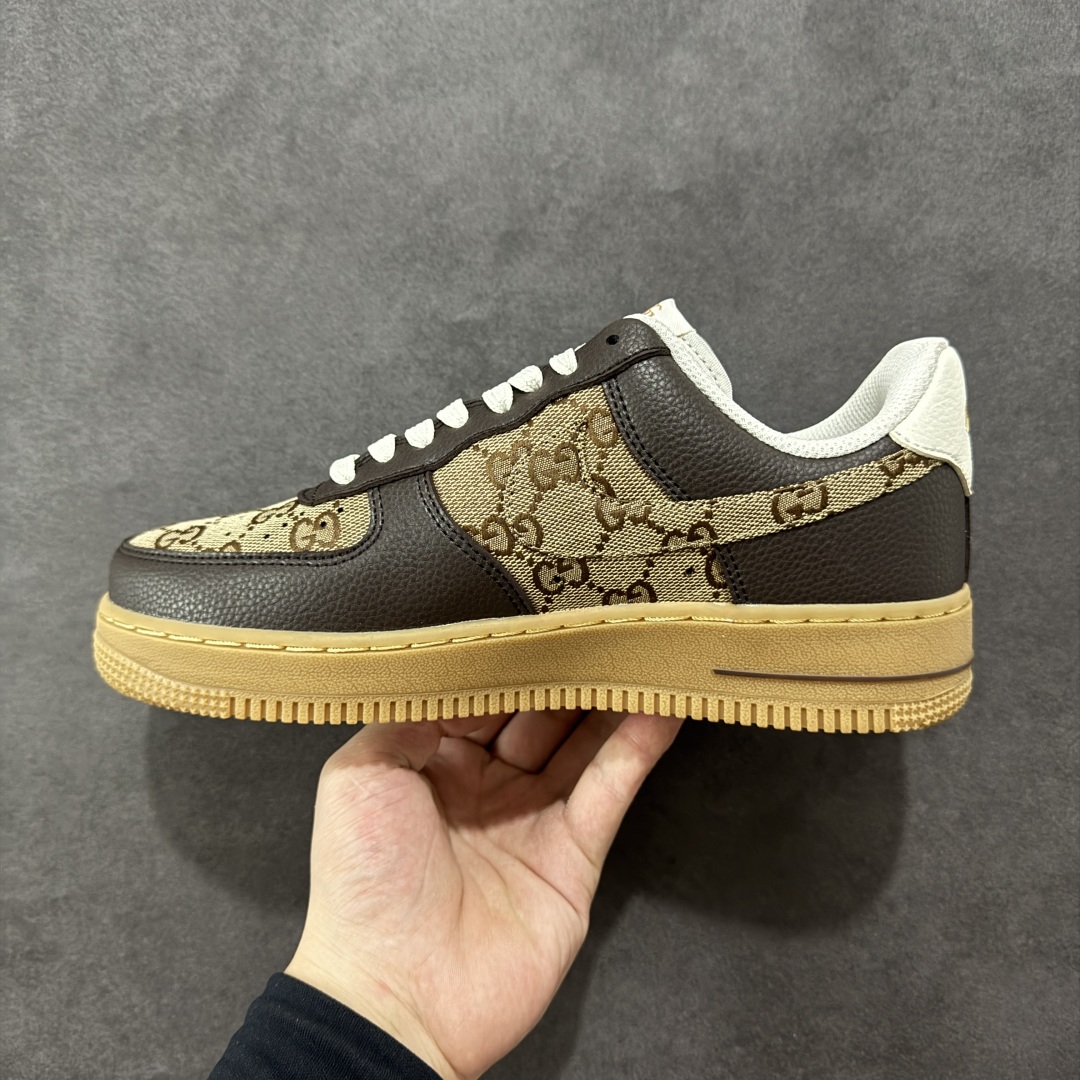 图片[2]-【公司级】Nike Air Force 1\’07 Low 古驰联名 咖啡棕生胶 空军一号低帮休闲板鞋 LW9279-004  #原楦头原纸板 原装鞋盒 定制五金配件 内置全掌气垫 原厂鞋底  尺码：36 36.5 37.5 38 38.5 39 40 40.5 41 42 42.5 43 44 44.5 45-选品中心