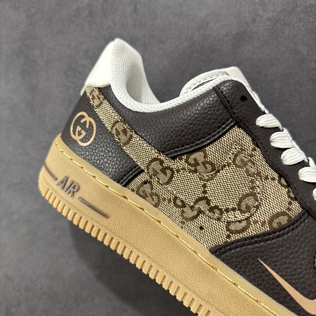 图片[6]-【公司级】Nike Air Force 1\’07 Low 古驰联名 咖啡棕生胶 空军一号低帮休闲板鞋 LW9279-004  #原楦头原纸板 原装鞋盒 定制五金配件 内置全掌气垫 原厂鞋底  尺码：36 36.5 37.5 38 38.5 39 40 40.5 41 42 42.5 43 44 44.5 45-选品中心