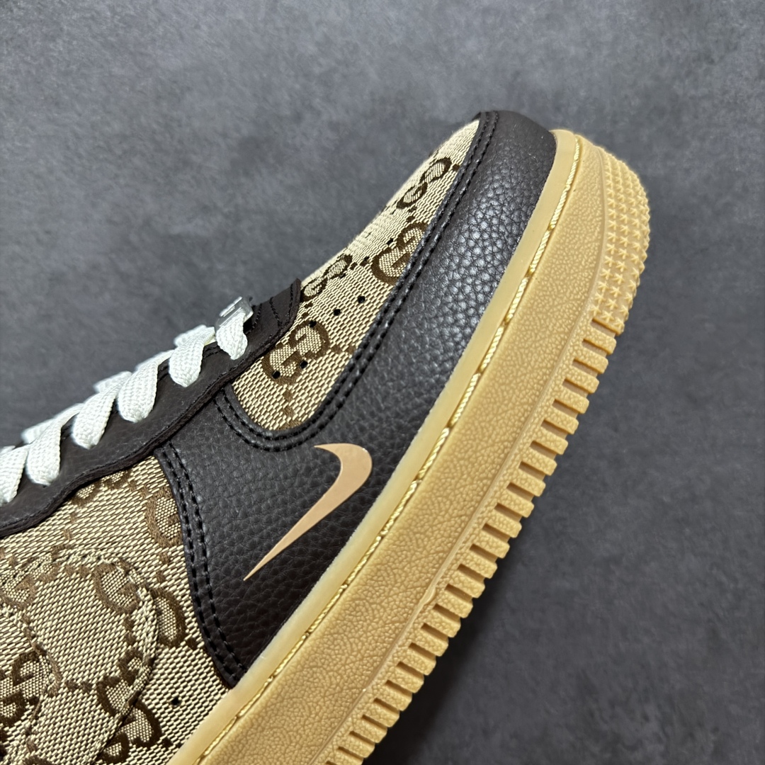 图片[5]-【公司级】Nike Air Force 1\’07 Low 古驰联名 咖啡棕生胶 空军一号低帮休闲板鞋 LW9279-004  #原楦头原纸板 原装鞋盒 定制五金配件 内置全掌气垫 原厂鞋底  尺码：36 36.5 37.5 38 38.5 39 40 40.5 41 42 42.5 43 44 44.5 45-选品中心