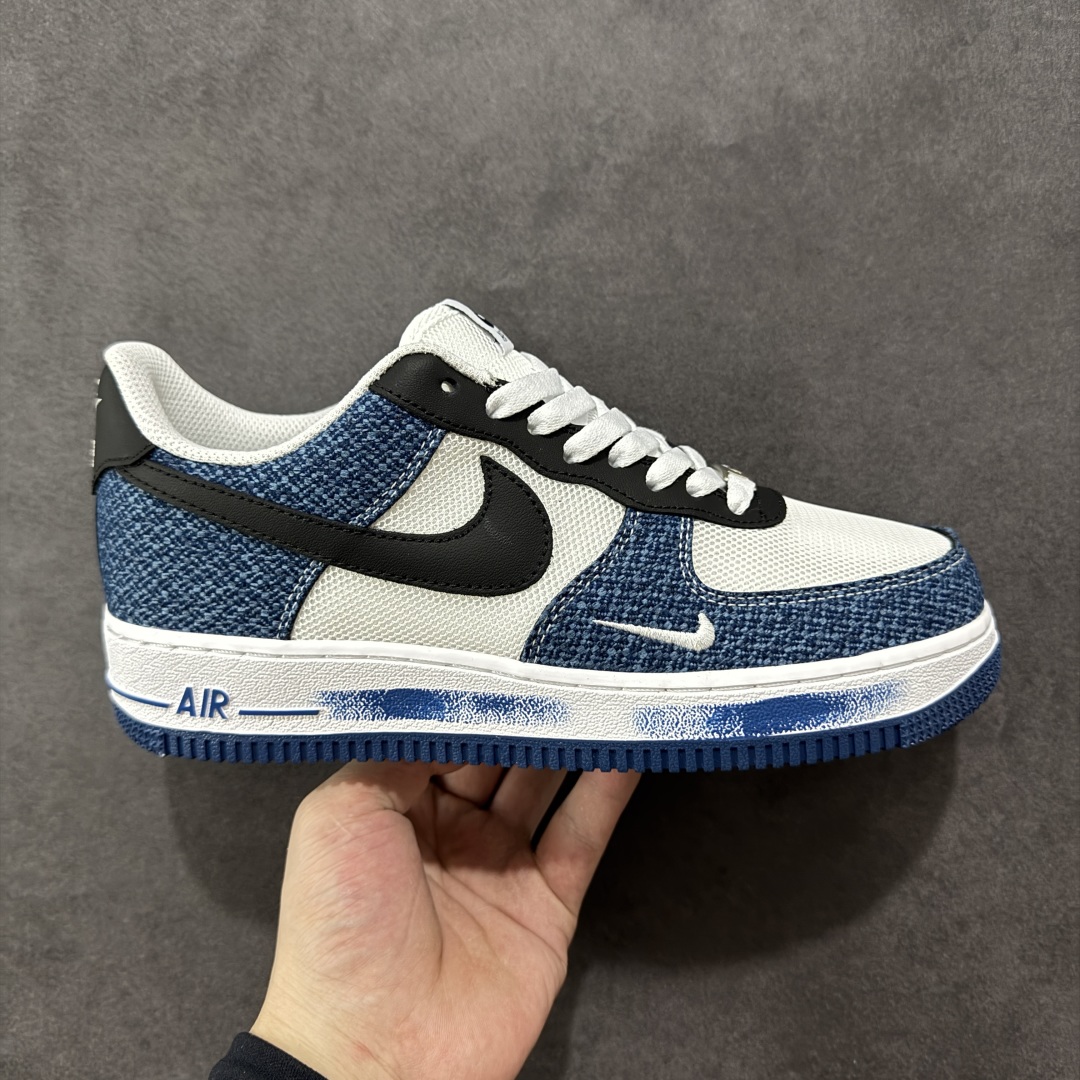 【定制版】Nike Air Force 1\’07 Low 牛仔布小勾 空军一号低帮休闲板鞋 ZH0316-089  #定制皮料 原厂3D打印 定制鞋盒 原楦原纸板 纯正空军版型 内置全掌气垫  尺码：36 36.5 37.5 38 38.5 39 40 40.5 41 42 42.5 43 44 44.5 45-选品中心