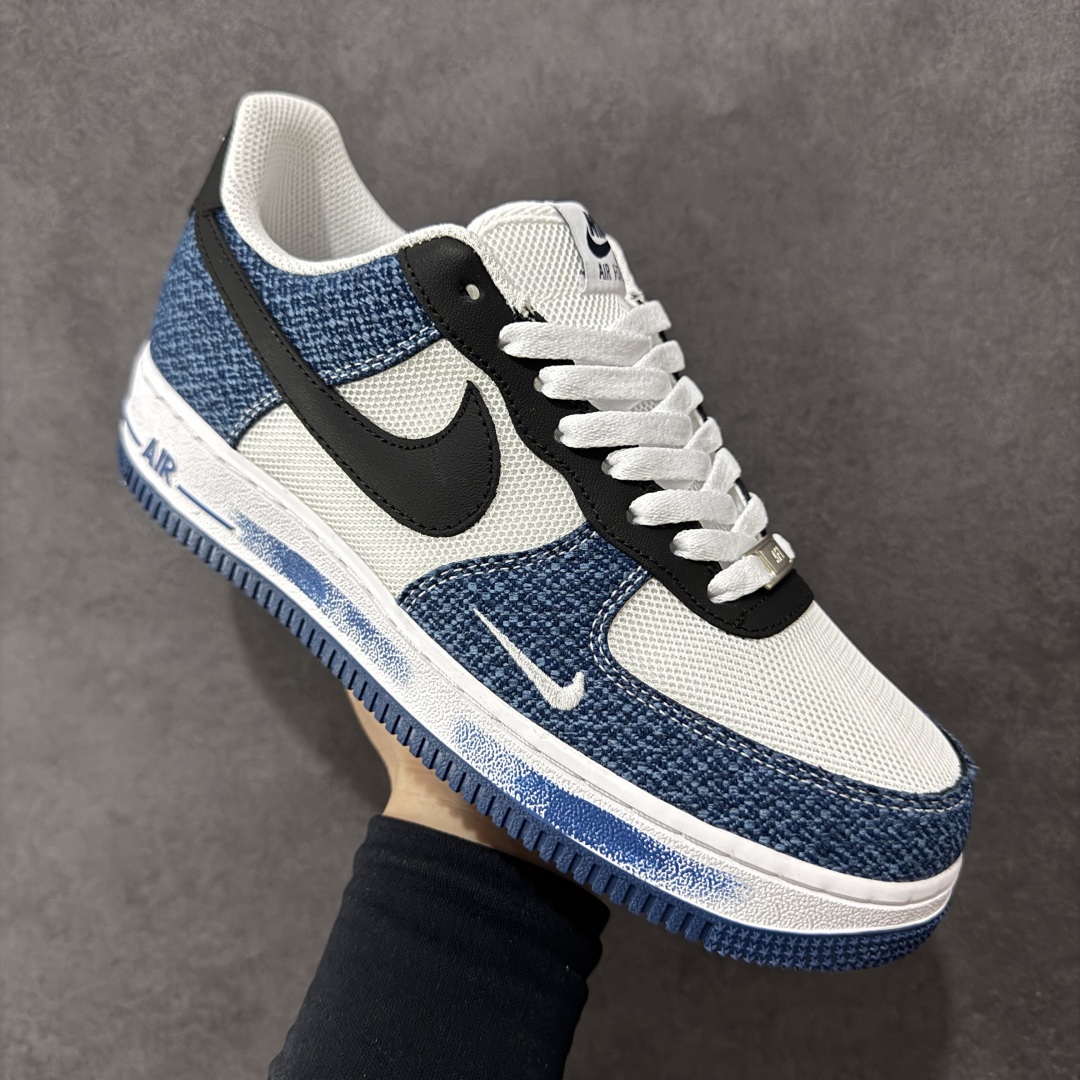 图片[3]-【定制版】Nike Air Force 1\’07 Low 牛仔布小勾 空军一号低帮休闲板鞋 ZH0316-089  #定制皮料 原厂3D打印 定制鞋盒 原楦原纸板 纯正空军版型 内置全掌气垫  尺码：36 36.5 37.5 38 38.5 39 40 40.5 41 42 42.5 43 44 44.5 45-选品中心