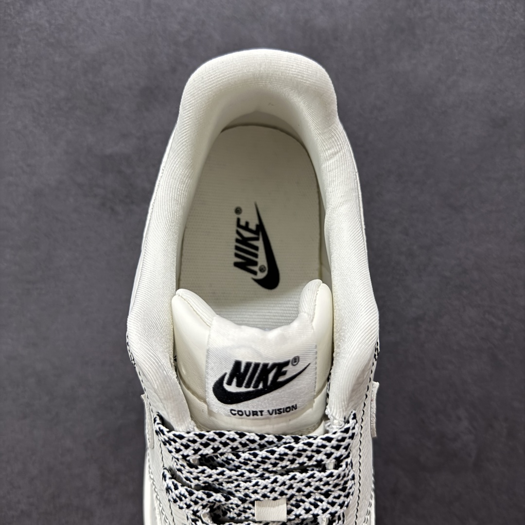 图片[7]-【公司级】Nike Court Vision 1 LOW 低帮 “Supreme联名——黑线生胶” 运动休闲板鞋 折边针车 工艺难度大 原楦头原纸板 原装鞋盒 定制五金配件 内置全掌气垫 原厂鞋底 货号：CS5288-013 尺码：36 36.5 37.5 38 38.5 39 40 40.5 41 42 42.5 43 44 44.5 45-选品中心