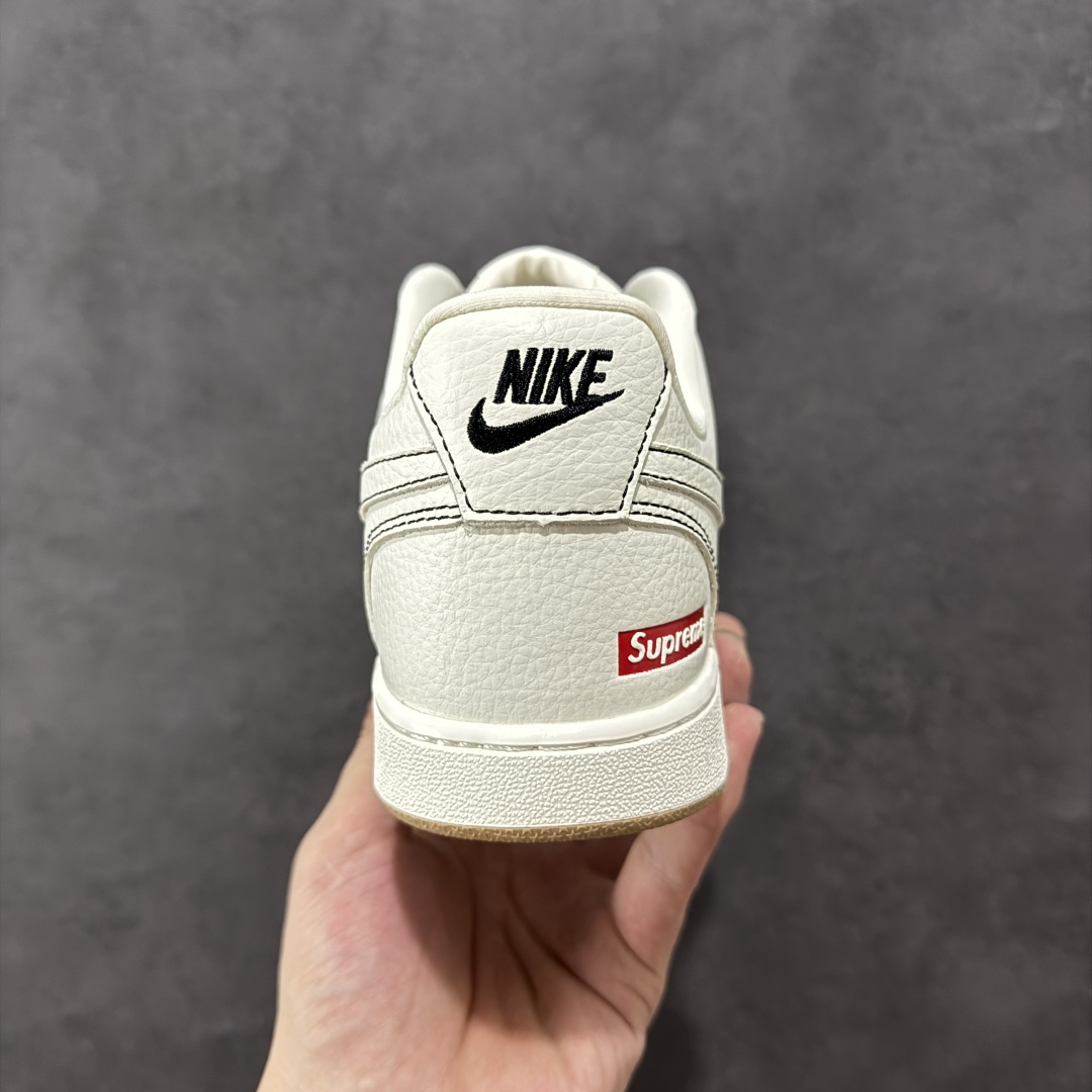 图片[4]-【公司级】Nike Court Vision 1 LOW 低帮 “Supreme联名——黑线生胶” 运动休闲板鞋 折边针车 工艺难度大 原楦头原纸板 原装鞋盒 定制五金配件 内置全掌气垫 原厂鞋底 货号：CS5288-013 尺码：36 36.5 37.5 38 38.5 39 40 40.5 41 42 42.5 43 44 44.5 45-选品中心