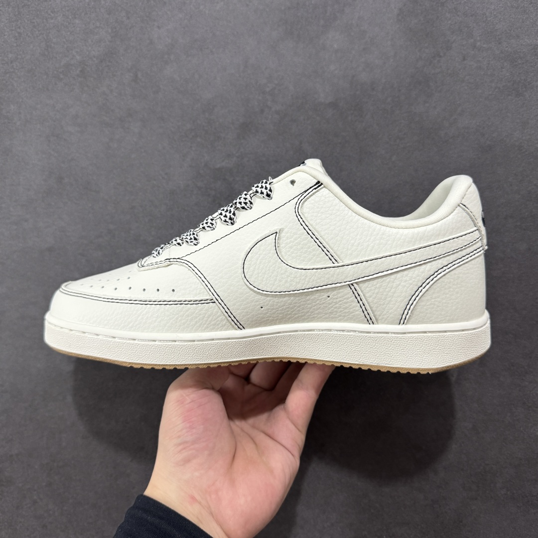 图片[2]-【公司级】Nike Court Vision 1 LOW 低帮 “Supreme联名——黑线生胶” 运动休闲板鞋 折边针车 工艺难度大 原楦头原纸板 原装鞋盒 定制五金配件 内置全掌气垫 原厂鞋底 货号：CS5288-013 尺码：36 36.5 37.5 38 38.5 39 40 40.5 41 42 42.5 43 44 44.5 45-选品中心