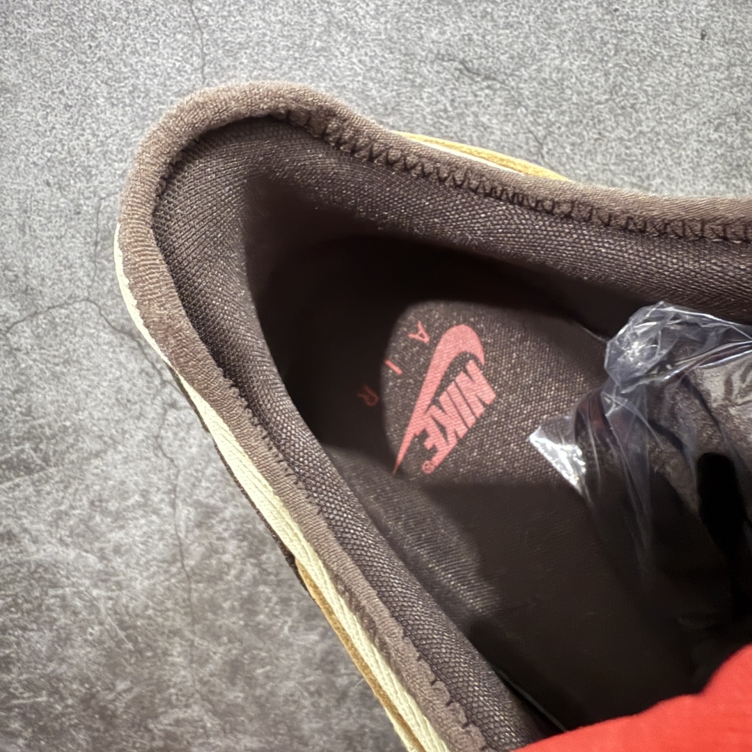 图片[7]-【外贸纯原版】Travis Scott x Nike Air Max 1 TS复古休闲跑步鞋 巴洛克棕卡其色 倒钩 货号：DO9392-200 外贸大厂全新开发出品 多次改良 品质细节完美升级出货 全新原楦档案原纸版数据开发版型 采用同源一致Prime Asia原厂丝光头层磨砂皮革饰片组合原装三明治网布物料 麂皮绒感刷色感十足 原厂材质纯手工复杂串珠效果倒钩子 正确二次成型\’猛帮\’成型工艺❌区别市面版本 升级回弹PU缓震中底材质 全新独家开模底纹橡胶鞋底 尺码：36 36.5 37.5 38 38.5 39 40 40.5 41 42 42.5 43 44 44.5 45 46 47.5（女码后期出货）-选品中心